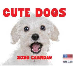 Cute Dogs Calendar 2026 Monthly Wall Calender 12 Month | American Made In The USA