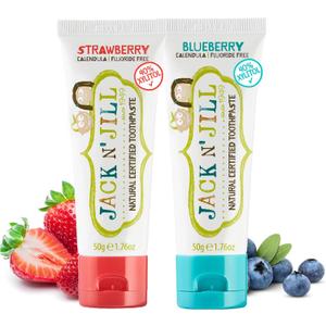 Jack N Jill Natural Toothpaste, 1.76 oz (Variety Pack of 4)