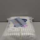 MooMee Striped Duvet Cover Set 100% Washed Cotton Linen Like Textured Breathable Durable Soft Comfy (White Heathered Green Wide Stripes, King 104"x90")