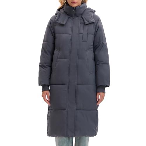 PUFFIT Long Puffer Jacket for Women,2025 Thickened Winter Coat Hooded with Deep Pockets, Ladies Warm Winter Jacket, XL