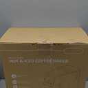 Hot & Iced Coffee Maker, Single Serve Coffee Maker for K Cup & Ground Coffee, Pod Coffee Machine with Bold Setting, Quick Brew & Compact Design, Travel Mug Friendly, White