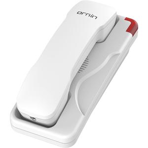 T108 Trimline Corded Telephone, SOS Key, Wall Mountable, Hotel and Home use Phone(White)