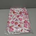 Valentine's Day Basket Colorful Love Hearts Storage Basket with Handles Foldable Valentine's Day Gift Bin Box Container Organizer for Home Office Living Room Decor (Pink)