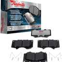 Raybestos Element3 EHT™ Automotive Replacement Front Brake Pad for Selected Jeep (Wrangler,Liberty), Chrysler (Town&Country), Dodge (Grand Caravan,Journey) Model Years (EHT1273H)