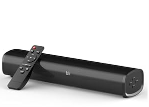 HDMI Sound Bar Smart TV, Home Theater Surround Sound Bars, TV Speakers Sounds Bar Bluetooth HDMI AUX OPT COAX USB Home Audio Surrounds Sounds System For PC Projector Game News/ Music/ Movie, Black