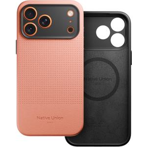 Native Union Active Case  MagSafe Compatible with Built-in Magnets  Rugged Design  Recycled Materials  Ultra-Durable Drop Protection up to 10ft / 3m for iPhone 17 Pro Max (Apricot)