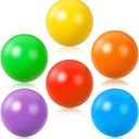 Civaner 6 Pieces Multi Colored Plastic Replacement Balls Small Bulldozer Popper Toy Balls 1.75 Inch Soft Crush Proof Air Filled Ocean Ball for Toddlers (Vibrant)