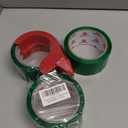 BOMEI PACK Green Packing Tape, 1.88 Inch x 55 Yards, Heavy Duty Shipping Storage Tape with Dispenser for Carton Sealing, Packaging and Moving