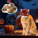 4 x Cat Mask for Cosplay - Cute & Comfortable Halloween Costume Accessory for Cats2pcs