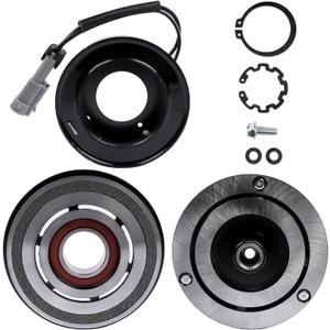 AC Compressor Clutch Kit Replacement for Chevy Avalanche Silverado Suburban GMC Savana Sierra Yukon Cadillac Escalade Hummer H2 H3 5.3L 6.0L 6.2L