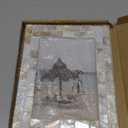 Handmade Picture Frames, 5" x 7"Vintage Mother of Pearl Photo Frame,Unique Natural Style,Chic Mosaic Beach Picture Frame Tabletop or Wall Hanging Display Frame, White