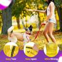 Dog Poop Bags-150 Counts with Holder (10 Rolls), Biodegradable Poop Bags, Eco-friendly and Easy to Open, Thick Dog Waste Bags (Yellow)