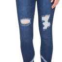 Royalty For Me Women's Women's Vintage Tulip Hem Ankle Jean (Blue)