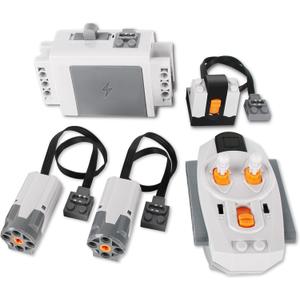 5-in-1 Motor Kit Compatible with Most Stud Building Blocks, Motor Set with Powerful Motors, Advanced Remote Control Functionality, Wide Compatibility