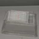 3 Tier Clear Display Case for Figures, Wall-Mounted Acrylic Storage Organizer Box, Stackable Display Cabinet with Magnetic Door & Removable Shelves, Showcase for Collectibles, Figures