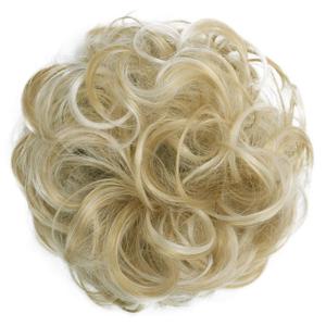 CAISHA Messy Scrunchie Bun Voluminous Wavy Hairpiece Heat-resistant Synthetic Fibres Blond Mix G30A