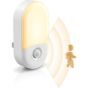 L LOHAS LED Motion Sensor Night Light, 2Pack, Motion Activated Night Light, Night Lights Plug into Wall Motion Sensor, 3000K Warm White, Adjustable Brightness 30/60LM, for Kids Adults Bathroom Bedroom (Soft White)