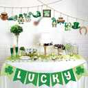 36Pcs St. Patrick's Day Wooden Ornaments Set Irish Day Tree Hanging Ornaments Good Luck Decorations for St. Patrick's Day Tree Docor Home Party