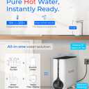 Waterdrop KJ600 Reverse Osmosis System, Instant Hot Water Dispenser, 600 GPD, Reduce PFAS, Tankless, 2:1 Pure to Drain, Under Sink, TDS Reduction, Smart Faucet, Hot and Cold Water Dispenser Faucet