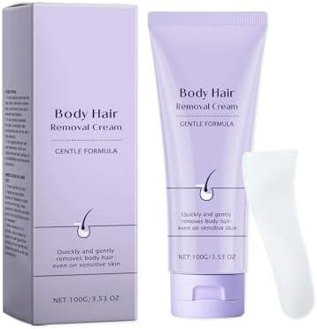 Gentle Body Hair Removal Cream - Mild Formula with Hydration & Nourishment for Smooth, Delicate Skin Exp: 06/13/2028