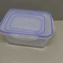 4 in 1 Food Storage Container, Fruit Storage Containers for Fridge, Produce Containers with Lid and Strainer, Including Drain Basket, Multipurpose Large Fruit Container for Fridge(Blue)