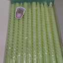 10 Pack Ivory and 10 Pack Sage Green Spiral Taper Candles for Home Decor, 10 Inch Unscented Dripless Twisted Candlesticks for Weddings Dinner Holiday Decoration Formal Events