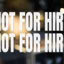 2-Pack Not for Hire Decals | Multiple Sizes and Colors | 6 Year Outdoor Vinyl | Transfer Application (15-Inch by 3.75-Inch, White)