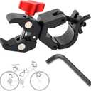 U Lock Holder/Clamp for Kryptonite Heavy Duty Bike Lock - All Metal Securely Flashlight Holder Clip Mount for Bicycle Scooter Lights, No Rattle, Ultra Quiet Ride