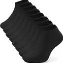 Ankle Socks for Women, 8 Pairs Premium Cotton Non Slip Lightweight Casual Low Cut Socks (Gray)