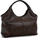 KOGTLA Vegan Leather Purses for Women with Detachable Satchel Strap, Ladies Handbags, Tote Hobo Bags with Top Handle (Dark Coffee)