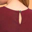 GORLYA Girl's Puff Sleeve Casual Solid T-Shirt Pullover Keyhole Back Blouse Tops for 4-14T Kids