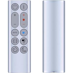 PZL New Replacement Remote Control for Dyson Pure Hot + Cool Fan/Heater HP04 HP05 HP06 HP07 HP09 - Silver, Without Magnetic Function, No Battery