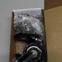 Office Chair Caster Wheels, Set of 5, 3 Inch Heavy-Duty Replacement Rubber Wheels for Desk & Gaming Chair are Easy to Install & Suitable for All Floor Types (Clear)