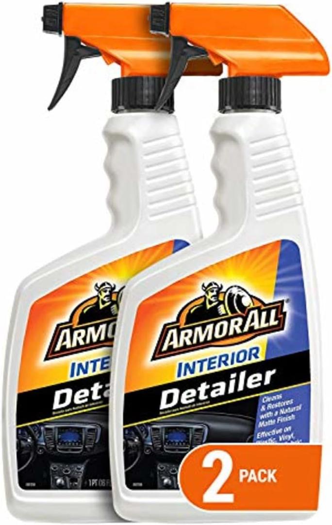 Armor All Interior Detailer, Car Detailer Spray for Cars, Trucks and Motorcycles, 16 Fl Oz, 2 Pack