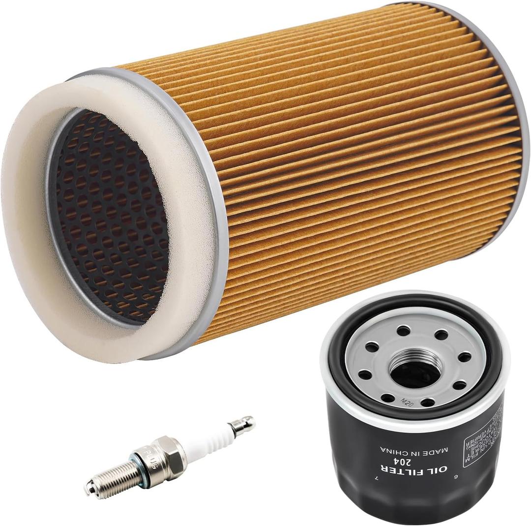Motorcycle Air Filter 11029-0025 Oil Filter Spark Plug Replacement for Kawasaki Teryx 750 KRF750 Teryx4 750 KRT750 2012-2013 Teryx 800 KRF800 Teryx4 800 KRT800 2014-2021