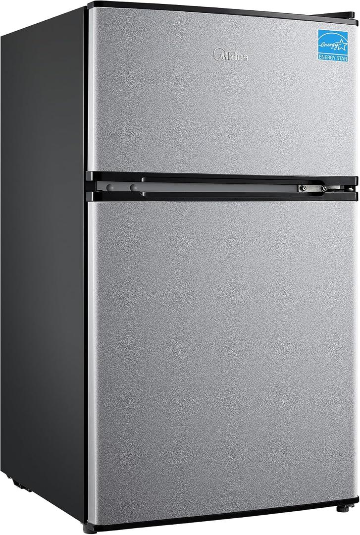Midea 3.1 Cu.ft Mini Fridge with Freezer, Energy Star Certified, for Dorm, 3.1 cubic feet
