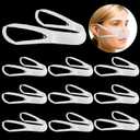 Patelai 10 Pcs Elastic Nose Bandage, External Nasal Bandage Dressing Holder with High Absorption Capacity for Nose, White