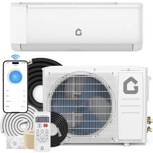 12,000 BTU Mini Split AC & Heat Pump | 115v, Inverter, Smart WiFi, Remote | Ultra-Quiet, Energy Efficient for 750 Sq.Ft Space