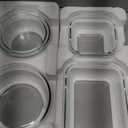 HOMBERKING 24pc Borosilicate Glass Food Storage Containers with Snap Locking Lids, Glass Meal Prep Containers, Airtight Lunch Boxes, Oven, Freezer and Dishwasher Safe, BPA Free, Kitchen Storage Set (Grey)