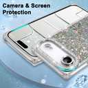 PERRKLD Luxury Glitter for iPhone Air Rectangle Bling Case, Silver