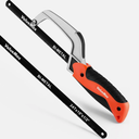 ValueMax Hacksaw, Mini Hack Saw with Extra 1 Piece Bi-Metal 10 Inch Blade, Aluminum Small Metal Saw for Wood, PVC, Iron, Copper, Compact Metal Cutter Tool for Tight Spaces & Small Objects