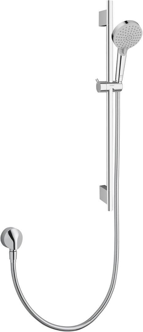 hansgrohe Vernis Blend 3-Spray Handshower with Slide Bar and Hose, Rain, IntenseRain, Handheld Shower Head System in Chrome, 04971000