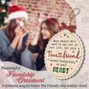 Friend Ornaments 2025, Thoughtful Gifts for Women Friends, Soul Sisters, BFF, Work Besties, Wooden Ornaments for Christmas Decorations, Friendship Gifts for Christmas, Birthday Decor
