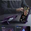 Eastinbox Magnetic for iPhone 17e & iPhone 16e Case with Stand [Compatible with MagSafe] [Built-in Invisible Kickstand] Matte Back Protective Phone Case for iPhone 17 e/16 e 6.1", Matte Purple