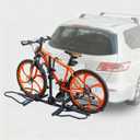 Bike Rack Hitch, 2 Bike Rack for Hitch, Hitch Mount Bike Rack for Car SUV Truck, 160 lbs Capacity, Foldable Tilt-Away Trailer Hitch Bike Rack for E-Bikes and Fat Tire Bikes, Fits 2" Receiver