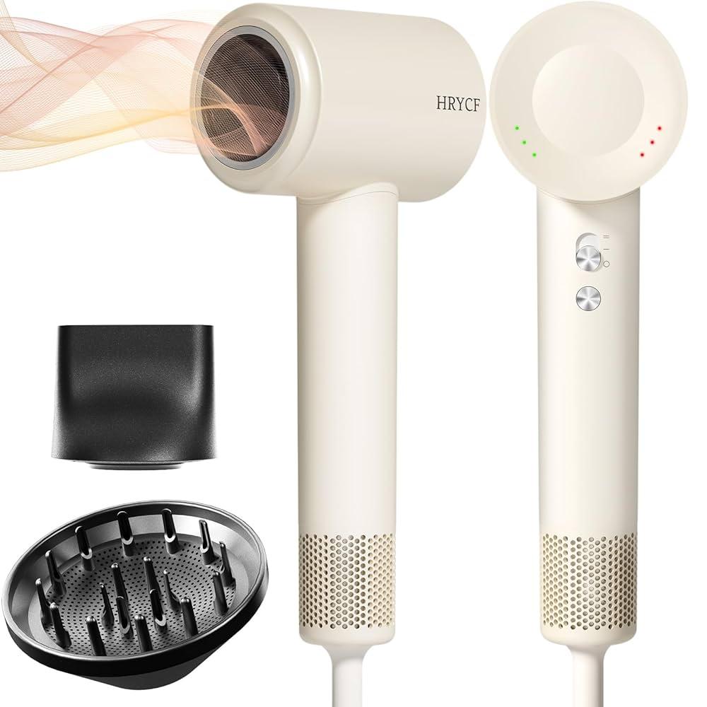Hair Dryer,160000 RPM Blow Dryer with High-Speed Brushless Motor for Fast Drying, Professional Ionic Lightweight Hair Dryers, Thermo-Control Low Noise with Blow Dryers Diffuser & Nozzle