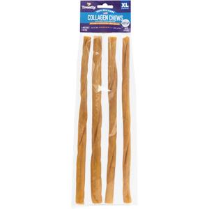 USA Collagen Twist Rolls 12-13" Dog Chew Treats - Chicken Marinade Flavor, 4 Count/1 Pack (EXP 03/31/29)