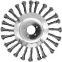 10 Inch Steel Wire Trimmer Head, Weedeater Wheel Brush Cutter, Trimmer Blade Head for Weedeater, Compatible with Husqvarn, Sthl, Moss Grass Removal with 25.4mm/1inch Arbor