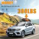 KINGGERI 300lbs Lockable Roof Rack Cross Bars Compatible with Mercedes Benz GLE 2015-2025 with Raised Side Rails, Heavy Duty Aluminum Roof Rails Crossbars Luggage Accessories