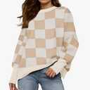 Womens Crewneck Batwing Long Sleeve Sweaters Fall 2025 Oversized Side Slit Ribbed Knit Sweaters Pullover Tops, S